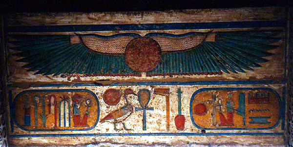 Medinet Habu, temple of Ramesses III, ceiling