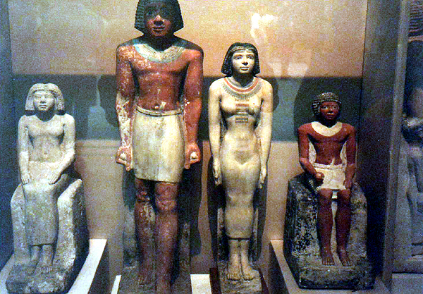 portrait statues, Egyptian museum, Cairo