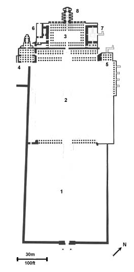 temple of Hatshepsut - plan