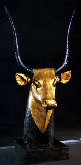 mehet-weret (Hathor as cosmic cow) from Tutankhamun's tomb