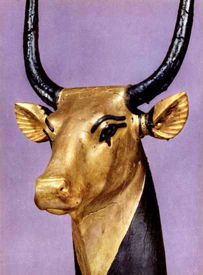 mehet-weret (Hathor as cosmic cow) from Tutankhamun's tomb