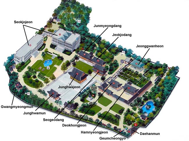 map of Deoksugung palace